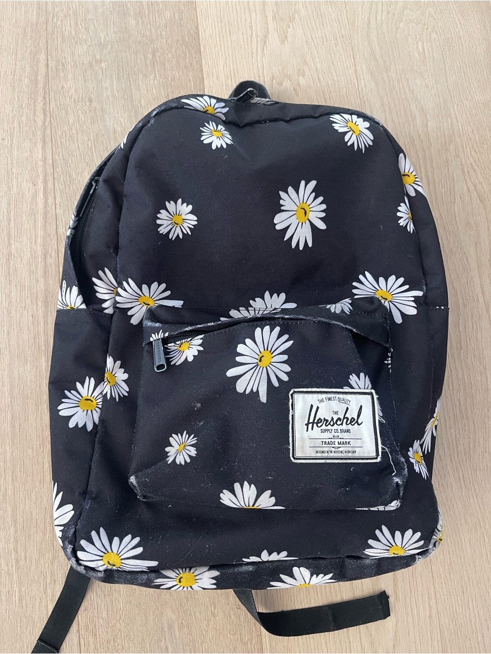 Herschel Supply Company Kids' Black Daisy Print Backpack